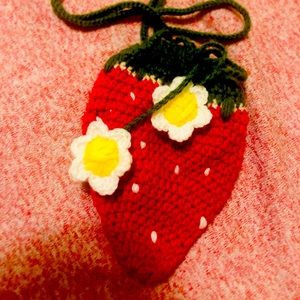 Cute strawberry purse